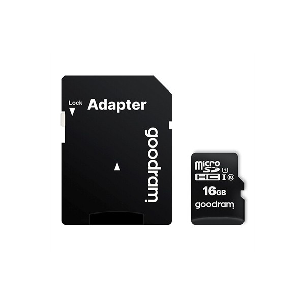 Tarjeta de memoria micro sd goodram 16gb m1aa cl10 uhs - i u1 + adaptador