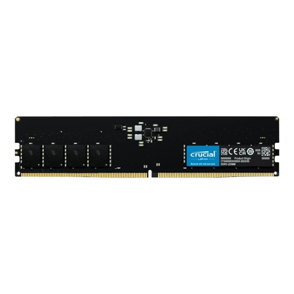 Memoria ram ddr5 16gb crucial - udimm - 5600 mhz - pc5 44800 - cl46 - 1.1v