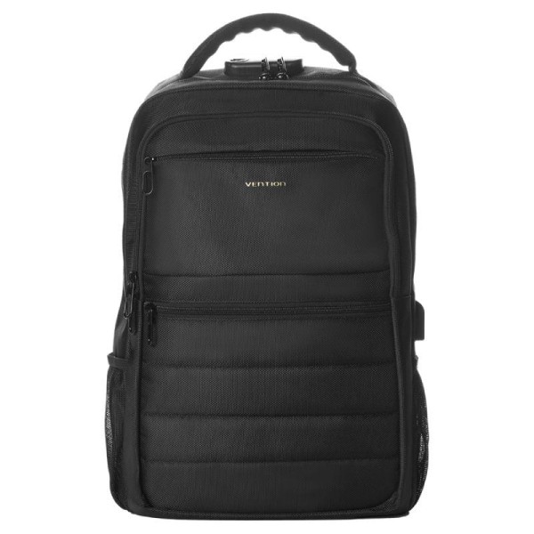 Mochila Vention KRKB0 para Portátiles hasta 17″/ 20L/ Impermeable/ Puerto USB/ Antirrobo/ Negra