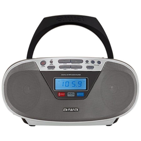 Radio CD Aiwa BoomBox BBTU-400SL/ 6W/ Plata