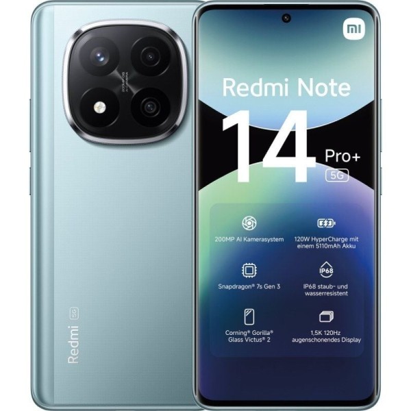 Smartphone Xiaomi Redmi Note 14 Pro+ 12GB/ 512GB/ 6.67″/ 5G/ Azul