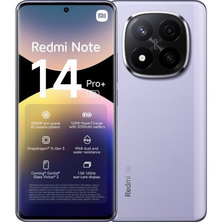 Smartphone Xiaomi Redmi Note 14 Pro+ 12GB/ 256GB/ 6.67″/ 5G/ Púrpura