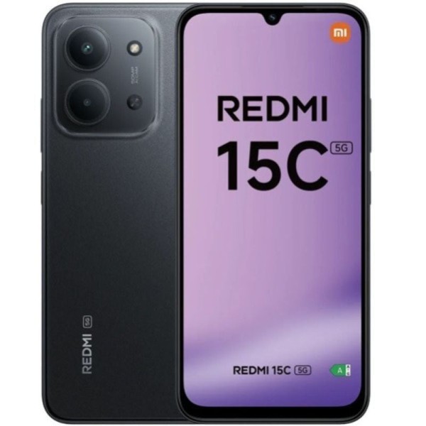 Smartphone Xiaomi Redmi 15C 4GB/ 128GB/ 6.9″/ 5G/ Negro