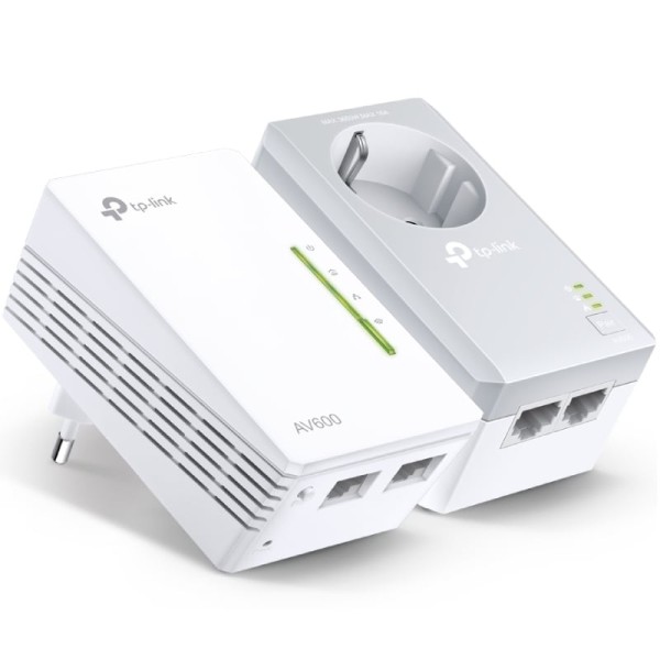 Adaptador Powerline TP-Link TL-WPA4226 KIT AV600 600Mbps/ Alcance 300m/ Pack de 2