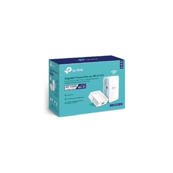 Kit de adaptadores powerline ac tp - link tl - wpa7517 kit dual band