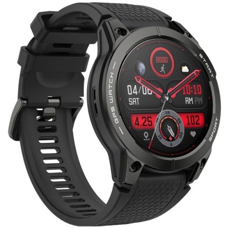 Smartwatch Aiwa SW-A2000/ Notificaciones/ Frecuencia Cardíaca/ GPS/ Negro