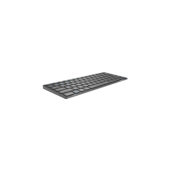 TECLADO RAPOO WIRELESS Y BLUETOOTH E9600M 2.4GHz BT 3.0 5.0 DISEÑO ULTRAFINO COMPACTO BATERIA GRIS