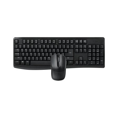 TECLADO Y MOUSE RAPOO WIRELESS X1800 PRO 2,4GHz 1000 DPI RESISTENTE A SALPICADURAS BATERIA COLO
