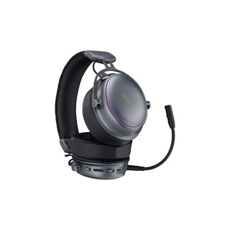 HEADSET BLUETOOTH RAPOO VH800 RGB PLEGABLES 2.4GHz BT5.2 BATERIA 46h NEGRO