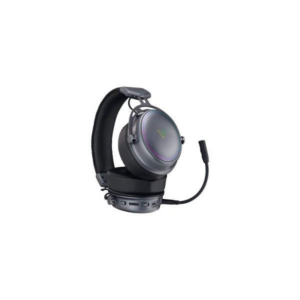 HEADSET BLUETOOTH RAPOO VH800 RGB PLEGABLES 2.4GHz BT5.2 BATERIA 46h NEGRO