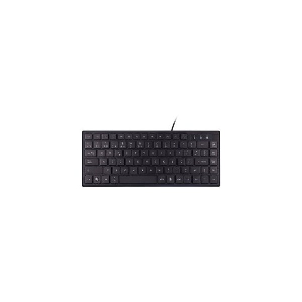 TECLADO UNYKAch COMPACTO ULTRA PLANO KB 302 MINI USB 83 TECLAS COLOR NEGRO