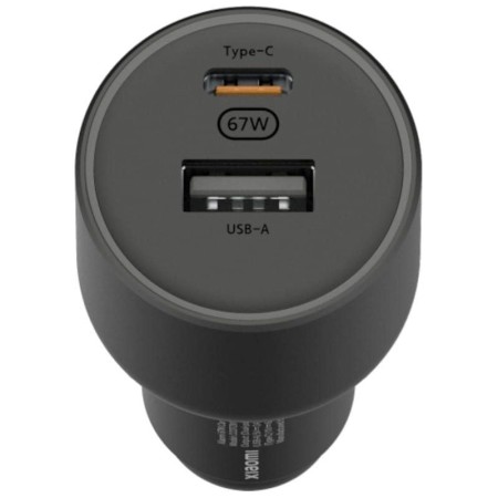 Cargador de Coche Xiaomi 67W USB-A Tipo-C/ 1xUSB-A/ 1xUSB Tipo-C/ 67W