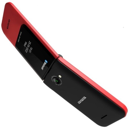 Teléfono Móvil Aiwa FP-24RD para Personas Mayores/ Rojo