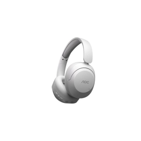 HEADSET BLUETOOTH AOC ACH3505WT DIADEMA ANC HIFI MIC BLANCO REPRODUCCION 80H CARGA USB-C