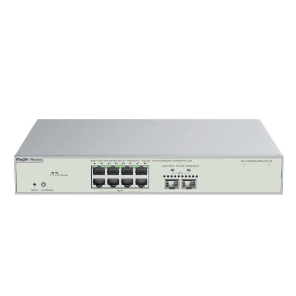 Reyee NBS5300-8MG2XS-UP L3 8xxmG HiPoE 2xSFP+ 370W