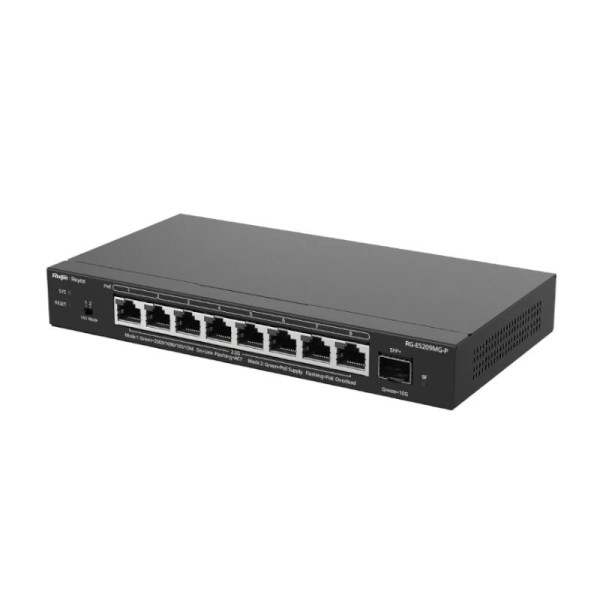 Reyee ES209MG-P Switch 5xmGB PoE 1xSFP+ 130W