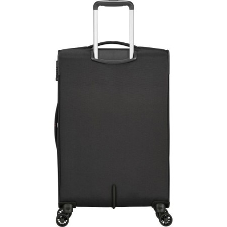 Maleta Mediana American Tourister Crosstrack Spinner Expansible 67cm/ 67.5x42x27.5cm/ 4 Ruedas/ Gris y Rojo