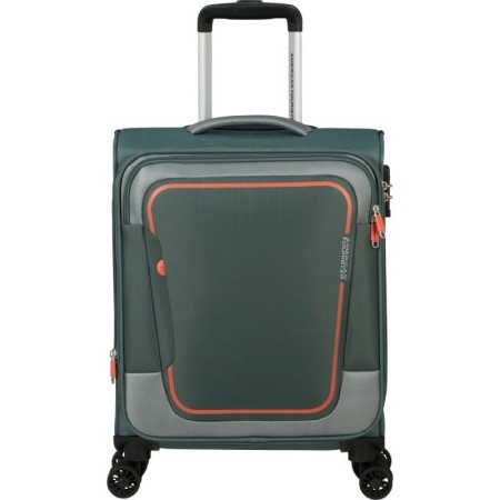 Maleta de Cabina American Tourister Pulsonic Spinner 55cm/ 55x40x23cm/ 4 Ruedas/ Verde Bosque Oscuro