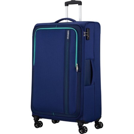 Maleta de Cabina American Tourister Sea Seeker Spinner 80cm/ 80x47.5x28.5cm/ 4 Ruedas/ Marino Combate