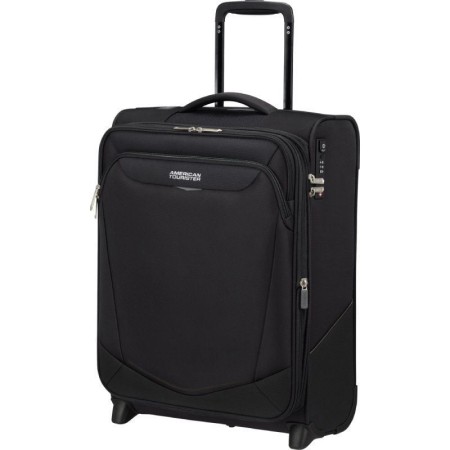 Maleta de Cabina American Tourister Upright SummerRide 55cm/ 55x40x20cm/ 2 Ruedas/ Negra