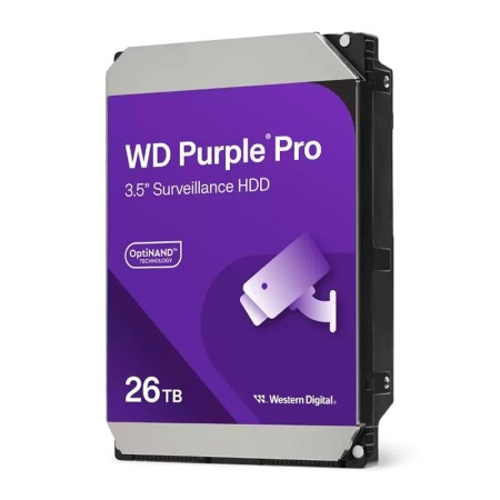 Disco duro interno hdd wd western digital purple pro wd260purp 26tb 3.5 pulgadas sata 7200rpm 512mb