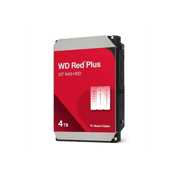 Disco duro interno hdd wd western digital nas red plus 4tb 3.5 pulgadas sata 6gb - s 256mb