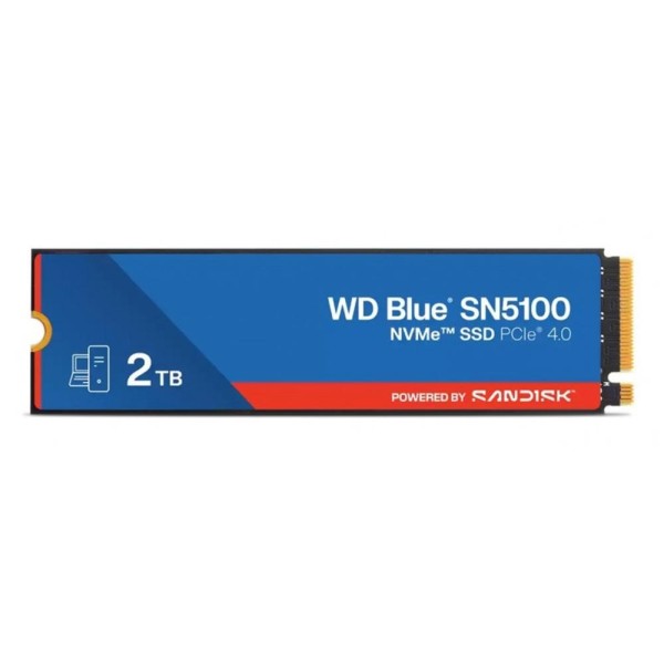 Disco duro interno ssd wd western digital blue sn5100 wds200t5b0e 2tb m.2 2280 pci express 4.0