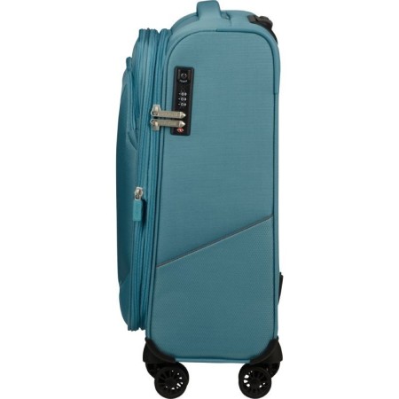 Maleta de Cabina American Tourister SummerRide Spinner 55cm/ 55x40x23cm/ 4 Ruedas/ Azul Brisa