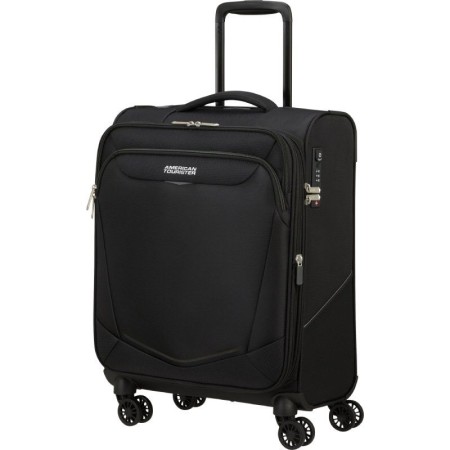 Maleta de Cabina American Tourister SummerRide Spinner 55cm/ 55x40x23cm/ 4 Ruedas/ Negra