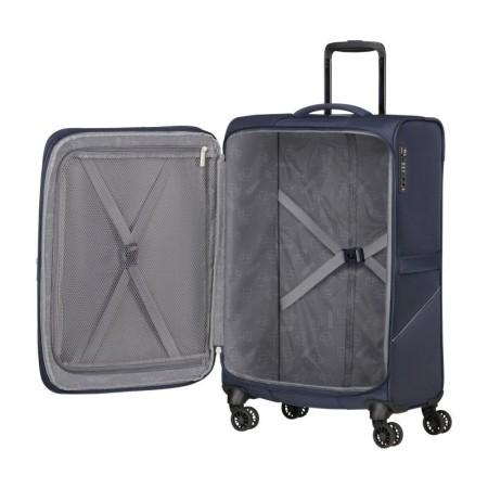 Maleta Mediana American Tourister SummerRide Spinner 69cm/ 69x43x29cm/ 4 Ruedas/ Azul Marino