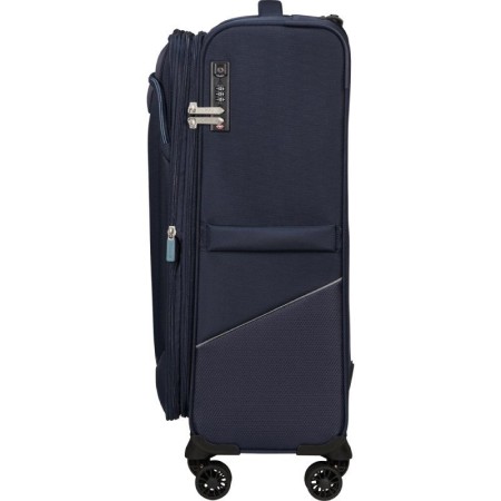 Maleta Mediana American Tourister SummerRide Spinner 69cm/ 69x43x29cm/ 4 Ruedas/ Azul Marino