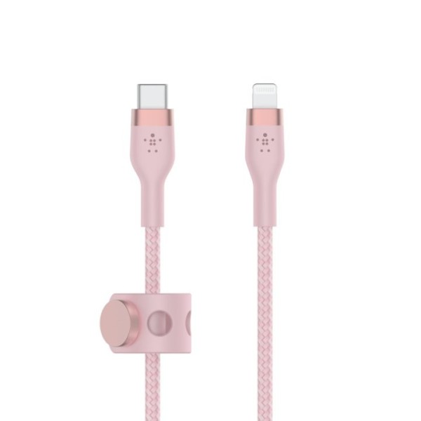 Cable usb tipo c a lightning belkin 1m - macho - macho - rosa