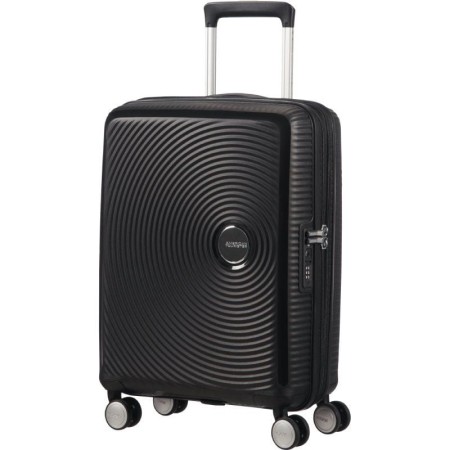 Maleta de Cabina American Tourister SoundBox Spinner 55cm/ 55x40x20cm/ 4 Ruedas/ Negra