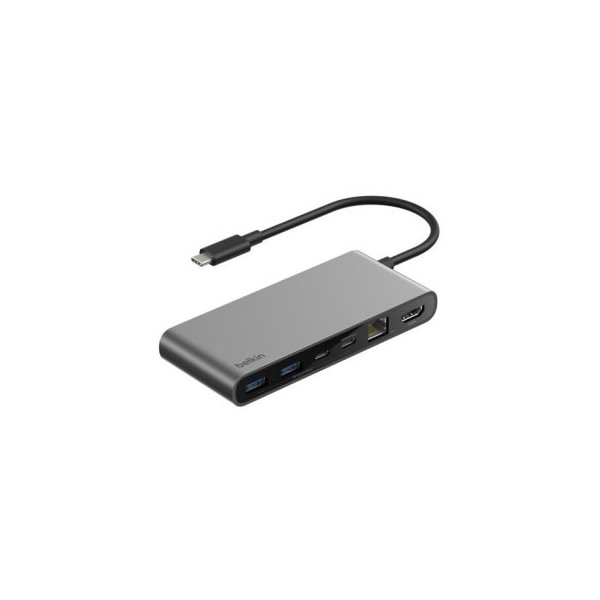 DOCKING USB-C BELKIN INC024HQSGY A 1xRJ45 2.5Gb 1xHDMI 2xUSB-C PD 100W 2xUSB-A 1xSD 1xMicroSD
