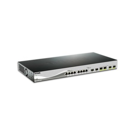 SWITCH GESTIONABLE L2 D-LINK DXS-1210-12TC 8-PORT 10GBASE-T, 2-PORT SFP+, 2-PORT 10GBASE-T/SFP+ COMB