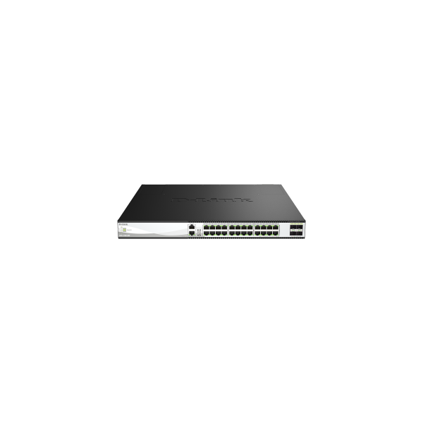 SWITCH GESTIONABLE L3 D-LINK STACKABLE DXS-3130-28P MULTIGIGABIT L3 24PX10G POE++ 4PX10/25G SFP28P