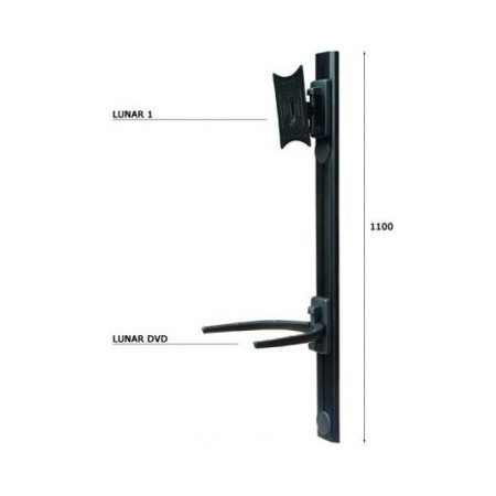 SOPORTE DE PARED ORIENTABLE OMB LUNAR-GENIO PARA PANTALLA 10″-50″ VERTI.+-20Âº GIRO 90Âº VESA 200x20