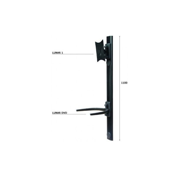 SOPORTE DE PARED ORIENTABLE OMB LUNAR-GENIO PARA PANTALLA 10″-50″ VERTI.+-20Âº GIRO 90Âº VESA 200x20