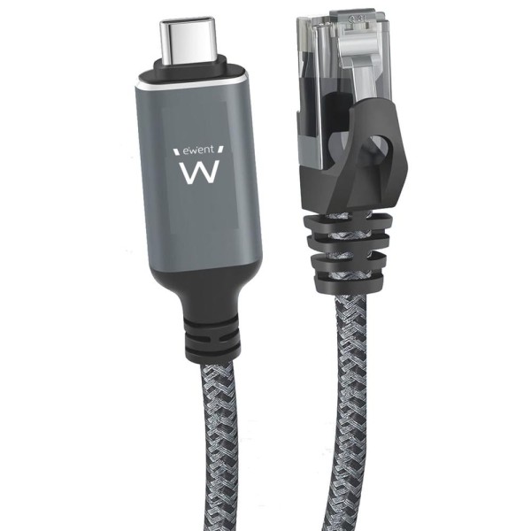 Cable red ewent latiguillo rj45 a usb tipo c ftp cat6 4m