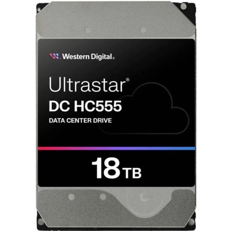 Disco duro interno hdd wd western digital ultrastar dc hc555 18tb 3.5 pulgadas sas 7200rpm 512mb