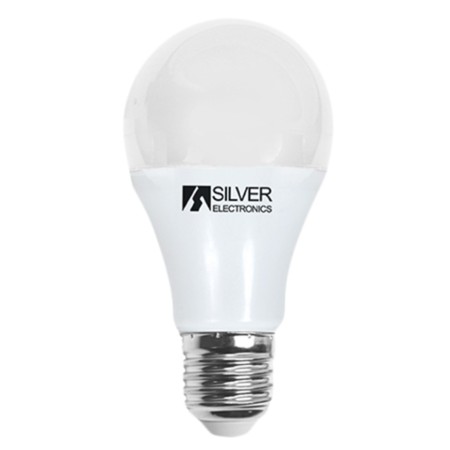 Bombilla led regulable decorativa silver electronics estandar 8w - 70w - e27 - 5000k - 670 lm - luz blanca - a+