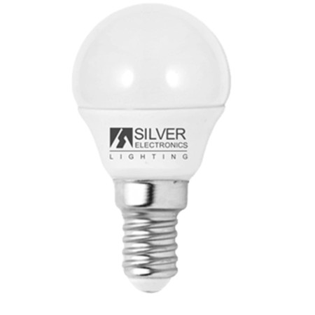 Bombilla led silver electronic eco esferica 5w - 35w - e14 - 3000k - 436 lm - 160º - luz calida - a+