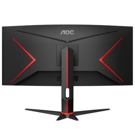 Monitor Gaming Ultrapanorámico Curvo AOC CU34G2X/BK  34"/ WQHD/ 1ms/ 144Hz/ VA/ Negro y Rojo