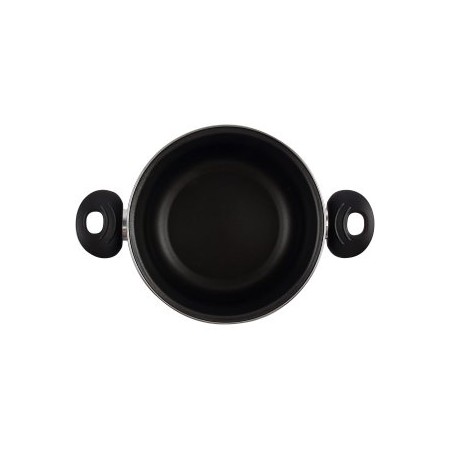 OLLA CON TAPA CRISTAL MAGEFESA K2 ROJO 28 ACERO ANTIADHERENTE ACERO INOXIDABLE TODO TIPO