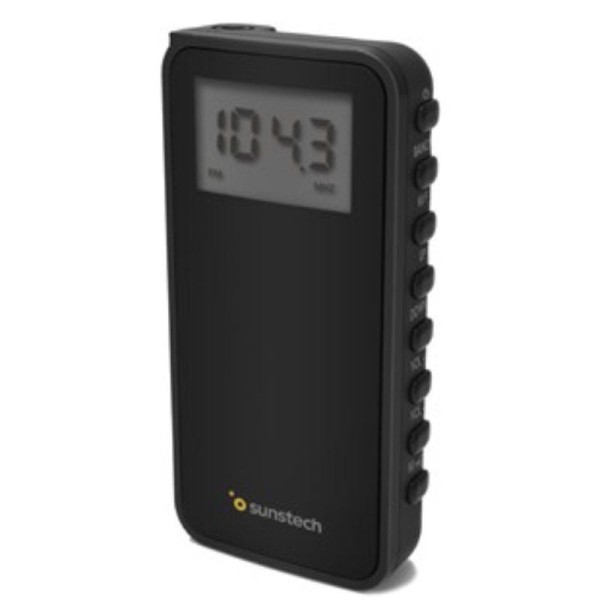 Radio Portátil Sunstech RPD23/ a Pilas/ Negra