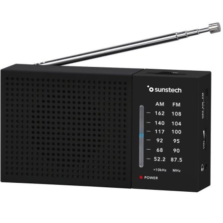 Radio Portátil Sunstech RPS412/ a Pilas/ Negra
