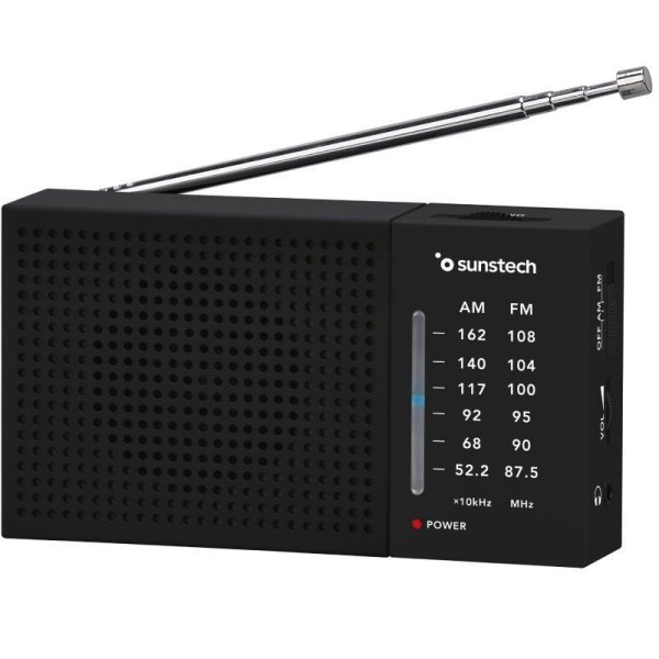 Radio Portátil Sunstech RPS412/ a Pilas/ Negra