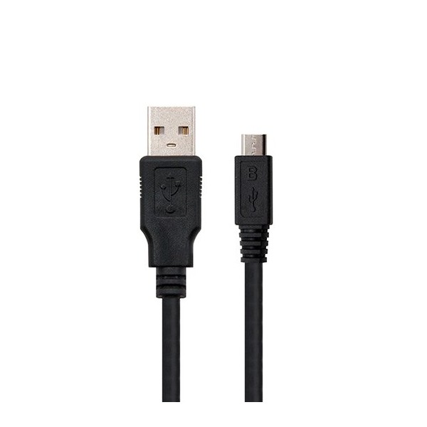 Cable usb tipo a 2.0 a micro usb tipo b nanocable 1.8m negro macho - macho