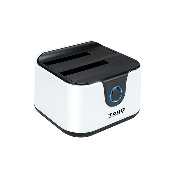 Docking station tooq hd 2.5 - 3.5 pulgadas sata a usb 3.0 doble bahia - usb 2.0 host - 4200rpm - 7200rpm