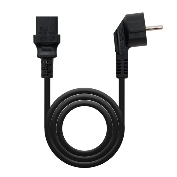 Nanocable Cable alim. CPU, CEE7/M-C13/H, negro, 5m